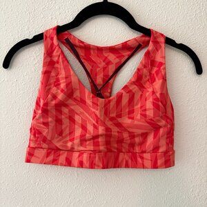 Salomon Sports Bra – Red/Coral Print (Never Worn)